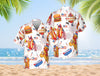 American Hot Dog Burger Hawaiian Shirt Party in the USA Patriotic BBQ Shirt Happy 4th of July Hawaiian Shirt Independence Day Aloha Shirt