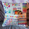 kids learning pillow cover, Kids interactive learning pillow cover, educational alphabet, colors, counting