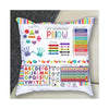 kids learning pillow cover, Kids interactive learning pillow cover, educational alphabet, colors, counting