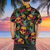 Pineapple Skull Black Hawaiian Shirt, Summer Skull Hawaiian Shirt, Hawaiian Shirt For Men