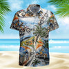 Motocross Hawaiian Shirt, Motocross Lover Hawaii Beach Retro, Soft Hawaii Shirt, 3D Hawaiian Aloha Shirt, Hawaii Shirt for Men and Women