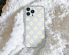 Daisy Floral Clear iPhone Case, iPhone 15 14 13 12 11 Pro Max Plus X XR Case