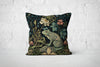 Mystic Toad Charm Pillow William Morris Style Emerald Forest Green Frog Art Nouveau Lover Gift