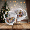 3D Golden Butterfly Floral Mug