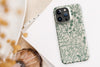 Sage Green Flower Case iPhone 15 14 Pro Max Case iPhone 15 14 Plus Case iPhone 13 12 11 Pro Case Cute Trendy Wildflower Slim Phone Case