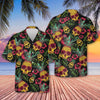 Pineapple Skull Black Hawaiian Shirt, Summer Skull Hawaiian Shirt, Hawaiian Shirt For Men