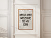 Hi MTV, Welcome to My Crib Print - Retro Newspaper Poster