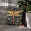 William Morris Dragonfly Art Pillow, William Morris Cushion Cover, Art Nouveau Pillow Case