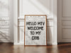 Hi MTV, Welcome to My Crib Print - Retro Newspaper Poster