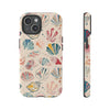 Vintage Seashell Pattern Phone Case, Beachy Tropical Phone Case