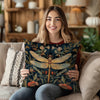 William Morris Dragonfly Art Pillow, William Morris Cushion Cover, Art Nouveau Pillow Case