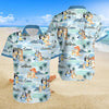 Bluey Summer Family Hawaiian Shirt, Bluey and Bingo Beach Hawaiian Shirt, Bandit Heeler Chilli Heeler Hawaii Shirt, Gift for Mothers day