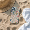 Vintage Seashell Pattern Phone Case, Beachy Tropical Phone Case