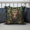 William Morris Owl Pillow, William Morris Cushion Cover, Art Nouveau Pillow Case