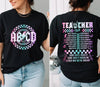 Retro Teacher Tour Shirt gift for Teacher, ABCD Teacher Tour Shirt, End of Year Shirt, Teacher Gift, Back To School Shirt