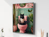 Bathroom Cat Print, Funny Posters