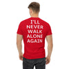 Jurgen Klopp Tribute T-Shirt - Thank You Luv Design - Commemorative Tee Liverpool Manager - I'll Never Walk Alone