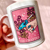 Cute Pink Mug Crafter Coffee Cup Gift Crafty Women Coffee Mug Crafter Gift Crafty People Mug Mom Scrapbook Hobby Craft Tarot Card Mug Her