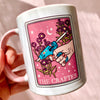 Cute Pink Mug Crafter Coffee Cup Gift Crafty Women Coffee Mug Crafter Gift Crafty People Mug Mom Scrapbook Hobby Craft Tarot Card Mug Her