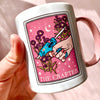 Cute Pink Mug Crafter Coffee Cup Gift Crafty Women Coffee Mug Crafter Gift Crafty People Mug Mom Scrapbook Hobby Craft Tarot Card Mug Her