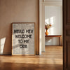 Hi MTV, Welcome to My Crib Print - Retro Newspaper Poster