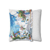 Greek Streets, Cyclades Pillow, Stylish Cover, Home Accent, Decorative Case, Chic Decor, Trendy Print, Modern Style, Island Art, Contemporary, Greek Decor, Scenic Pillow