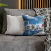 Greek Cyclades Islands Pillow Cover | Charming Streets Cushion Case